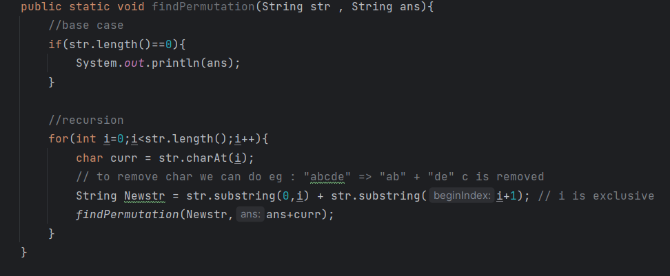 Find Permutation of String