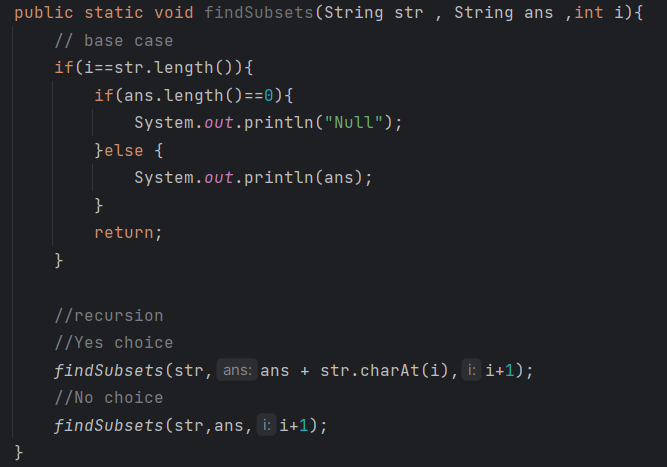 Find Subset of String